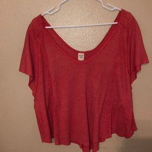 Coral blouse